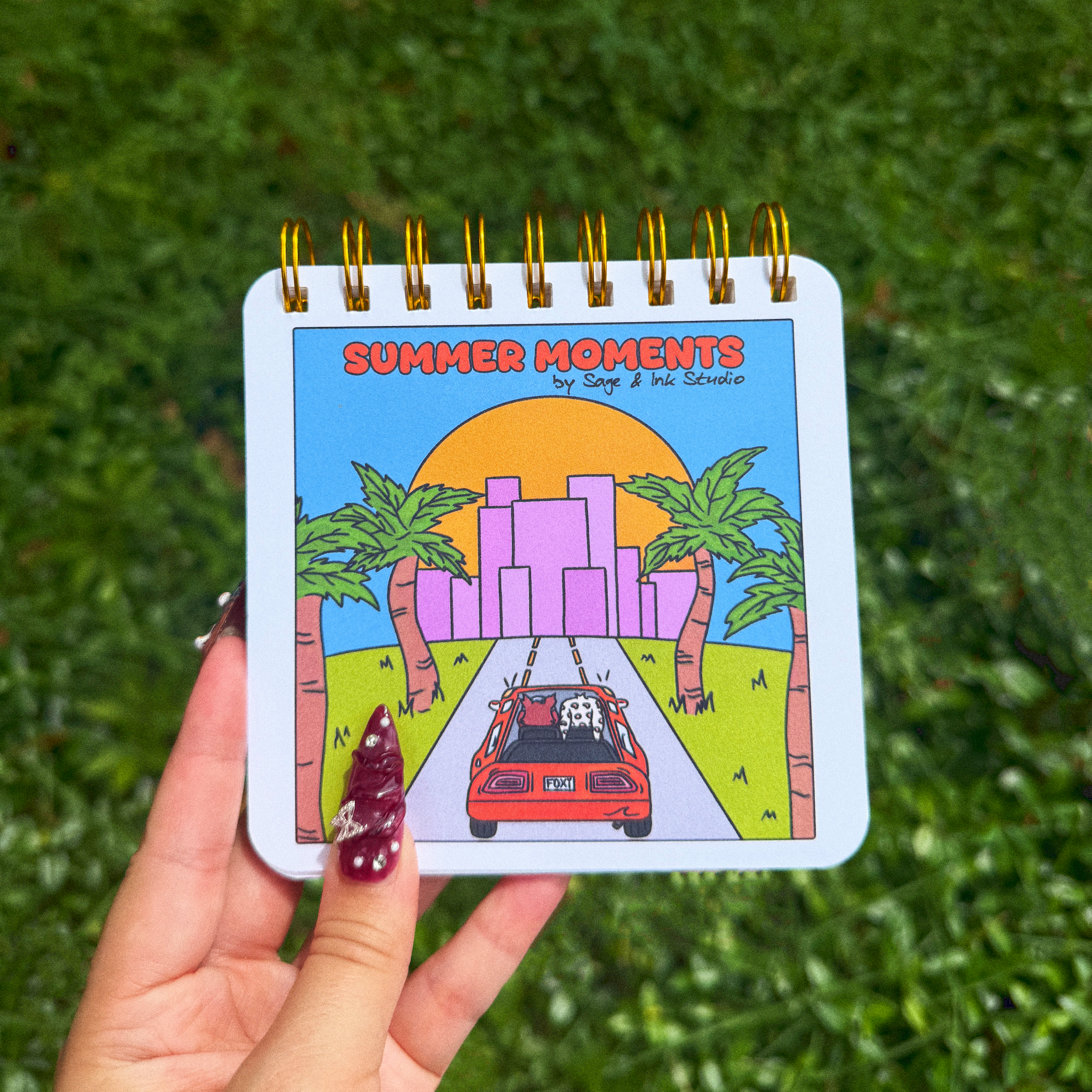 Summer Moments: Mini Coloring Book